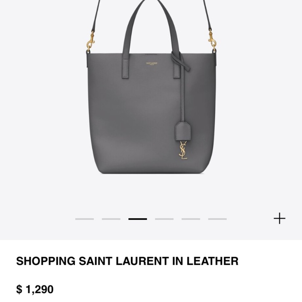 NWOT YSL Toy Tote in Dark Grey